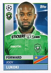 Sticker Jody Lukoki - UEFA Champions League 2016-2017 - Topps