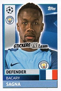 Sticker Bacary Sagna - UEFA Champions League 2016-2017 n. QFG4 - Topps