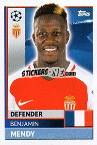 Sticker Benjamin Mendy - UEFA Champions League 2016-2017 n. QFH8 - Topps