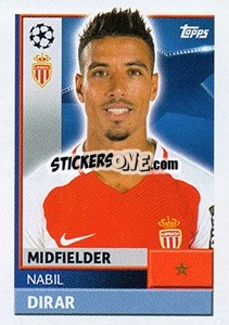 Sticker Nabil Dirar - UEFA Champions League 2016-2017 n. QFH11 - Topps