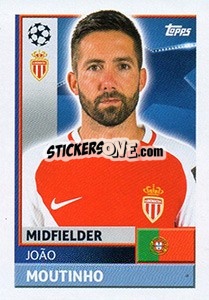 Sticker João Moutinho - UEFA Champions League 2016-2017 n. QFH13 - Topps