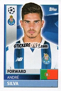 Sticker André Silva - UEFA Champions League 2016-2017 n. QFJ15 - Topps