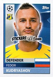 Sticker Fedor Kudryashov - UEFA Champions League 2016-2017 n. QFK7 - Topps