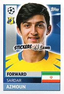 Sticker Sardar Azmoun - UEFA Champions League 2016-2017 n. QFK16 - Topps