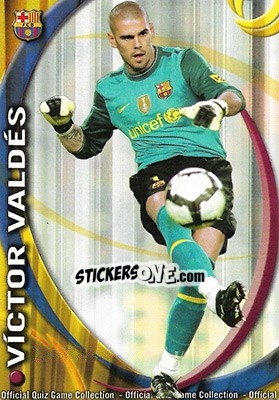 Sticker Víctor Valdés - Campeonato Nacional De Liga 2010-2011 n. 4 - Mundicromo