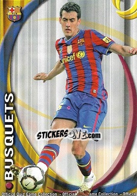 Sticker Busquets - Campeonato Nacional De Liga 2010-2011 n. 13 - Mundicromo
