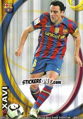 Sticker Xavi - Campeonato Nacional De Liga 2010-2011 n. 16 - Mundicromo