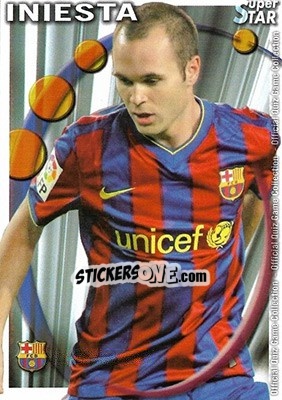 Sticker Iniesta - Campeonato Nacional De Liga 2010-2011 n. 24 - Mundicromo