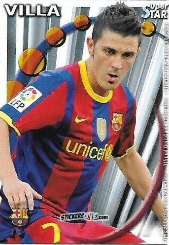 Cromo David Villa - Campeonato Nacional De Liga 2010-2011 n. 27 - Mundicromo