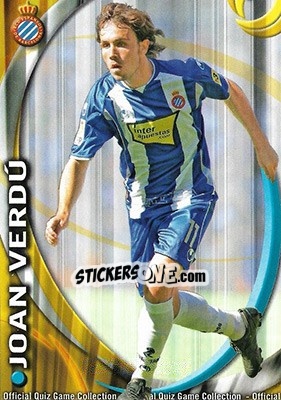Cromo Joan Verdú - Campeonato Nacional De Liga 2010-2011 n. 285 - Mundicromo