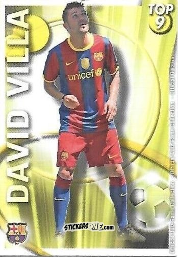 Cromo David Villa - Campeonato Nacional De Liga 2010-2011 n. 622 - Mundicromo