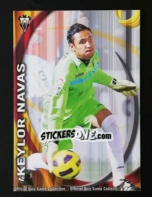 Sticker Keylor Navas - Campeonato Nacional De Liga 2010-2011 n. 1009 - Mundicromo