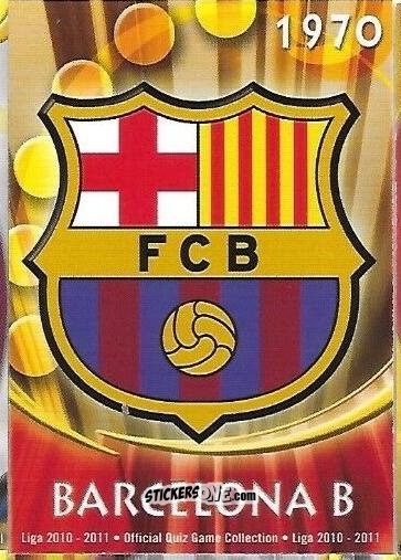 Cromo Barcelona B - Campeonato Nacional De Liga 2010-2011 n. 1132 - Mundicromo