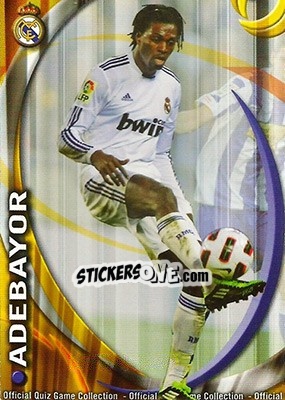 Sticker Adebayor - Campeonato Nacional De Liga 2010-2011 n. 1283 - Mundicromo
