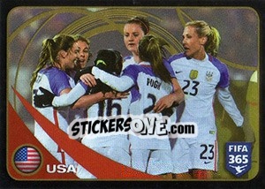 Sticker USA - FIFA 365: 2016-2017. South America n. 286 - Panini