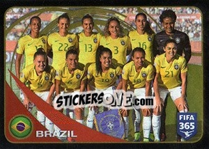 Sticker Brazil - FIFA 365: 2016-2017. South America - Panini