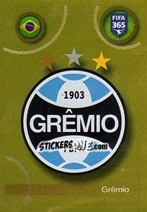 Sticker Grêmio logo - FIFA 365: 2016-2017. South America n. 301 - Panini