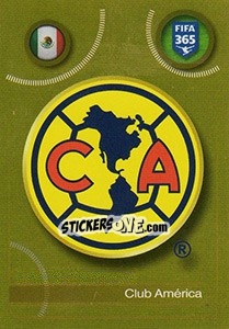Cromo Club América logo - FIFA 365: 2016-2017. South America - Panini