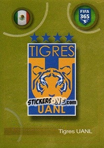 Sticker Tigres UANL logo - FIFA 365: 2016-2017. South America - Panini