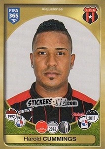 Sticker Harold Cummings - FIFA 365: 2016-2017. South America - Panini