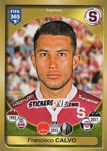Sticker Francisco Calvo - FIFA 365: 2016-2017. South America n. 61 - Panini