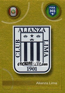 Sticker Alianza Lima logo - FIFA 365: 2016-2017. South America - Panini