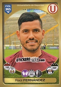 Sticker Raúl Fernández - FIFA 365: 2016-2017. South America - Panini