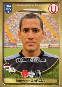 Sticker Braynner García - FIFA 365: 2016-2017. South America - Panini