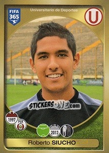 Sticker Roberto Siucho - FIFA 365: 2016-2017. South America - Panini