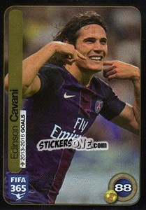 Cromo Edinson Cavani (Paris Saint-Germain) - FIFA 365: 2016-2017. South America - Panini