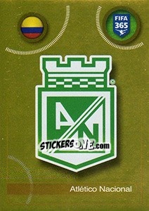 Cromo Atlético Nacional logo - FIFA 365: 2016-2017. South America - Panini