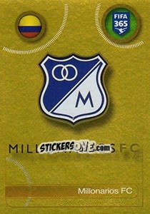 Sticker Millonarios FC logo - FIFA 365: 2016-2017. South America - Panini