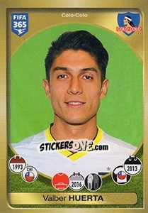 Sticker Valber Huerta - FIFA 365: 2016-2017. South America - Panini