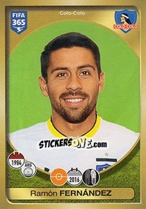 Sticker Ramón Fernández - FIFA 365: 2016-2017. South America - Panini
