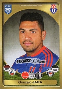 Figurina Gonzalo Jara - FIFA 365: 2016-2017. South America - Panini