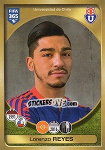 Sticker Lorenzo Reyes - FIFA 365: 2016-2017. South America - Panini