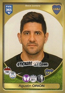 Sticker Agustín Orion - FIFA 365: 2016-2017. South America - Panini