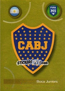Sticker Boca Juniors logo - FIFA 365: 2016-2017. South America - Panini