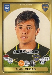 Sticker Adrián Cubas - FIFA 365: 2016-2017. South America - Panini