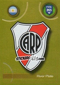 Sticker River Plate logo - FIFA 365: 2016-2017. South America - Panini