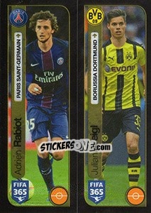 Sticker Adrien Rabiot (Paris Saint-Germain) / Julian Weigl (Borussia Dortmund) - FIFA 365: 2016-2017. South America n. 209 - Panini