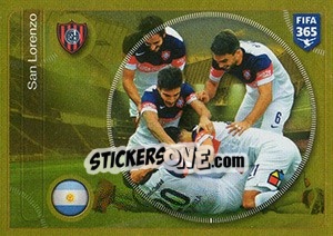 Sticker San Lorenzo team - FIFA 365: 2016-2017. South America - Panini