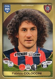 Figurina Fabricio Coloccini - FIFA 365: 2016-2017. South America - Panini