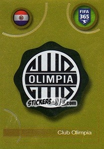 Sticker Club Olimpia logo - FIFA 365: 2016-2017. South America - Panini