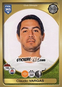 Sticker Claudio Vargas - FIFA 365: 2016-2017. South America - Panini