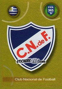 Sticker Club Nacional de Football logo - FIFA 365: 2016-2017. South America - Panini