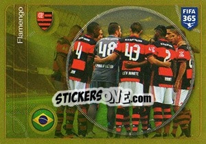 Cromo Flamengo team - FIFA 365: 2016-2017. South America - Panini