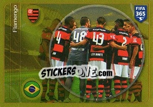 Sticker Flamengo team - FIFA 365: 2016-2017. South America n. 276 - Panini