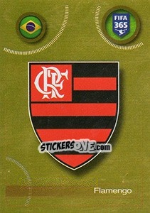 Sticker Flamengo logo - FIFA 365: 2016-2017. South America - Panini