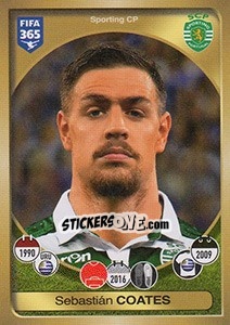 Sticker Sebastián Coates - FIFA 365: 2016-2017. South America - Panini